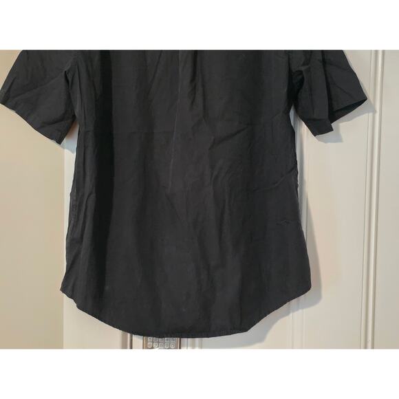 Caterpillar CAT Men’s Black Core Poplin Short Sleeve Button Down Shirt Size L - Picture 6 of 9
